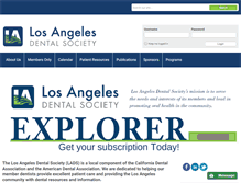 Tablet Screenshot of ladental.com